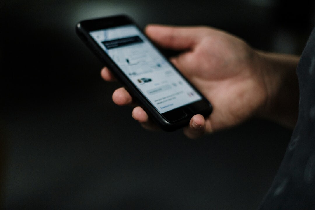 online car listing on phone